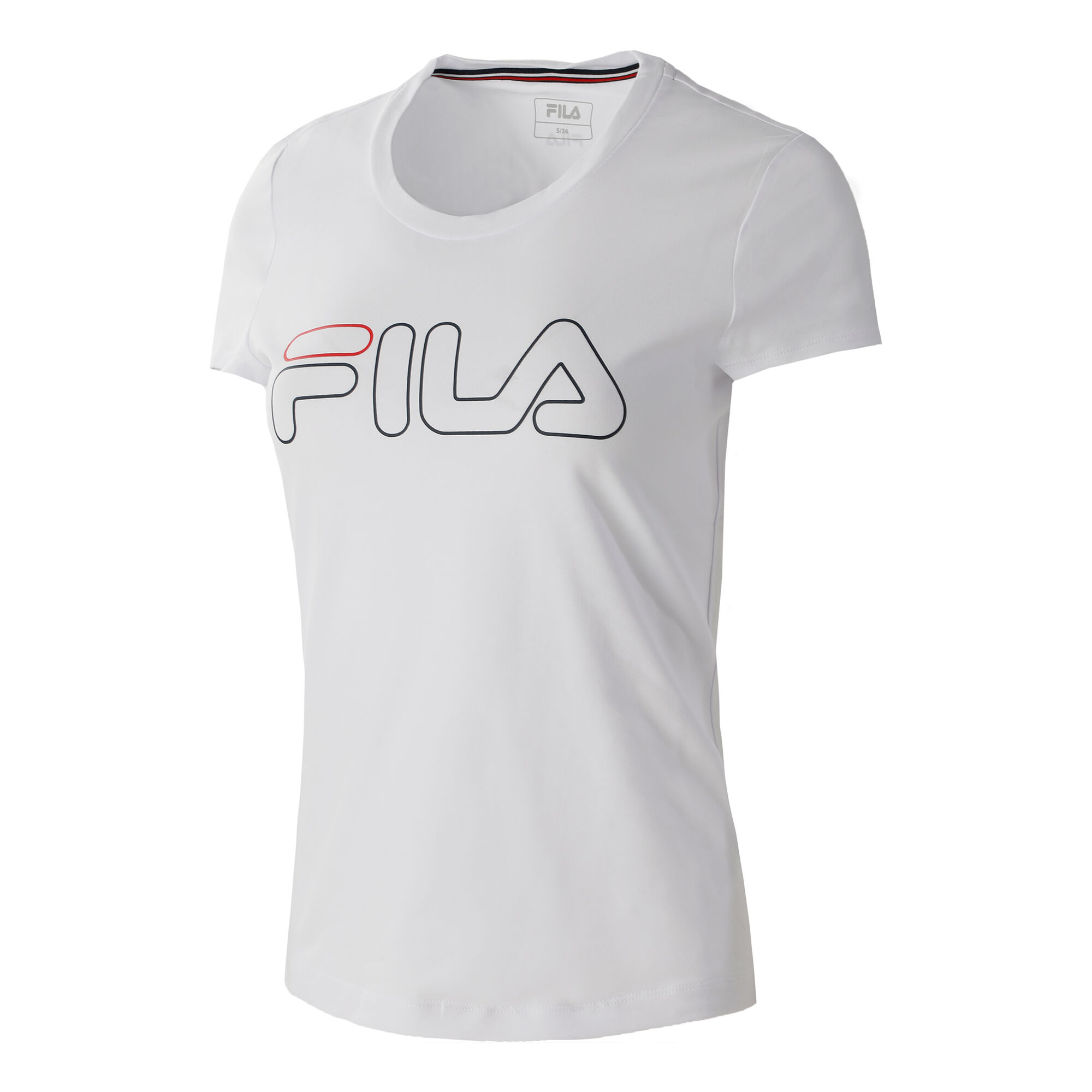lade Uskyld fascisme Fila Reni T-shirt Damer - Hvid, Mørkeblå køb online | Tennis-Point