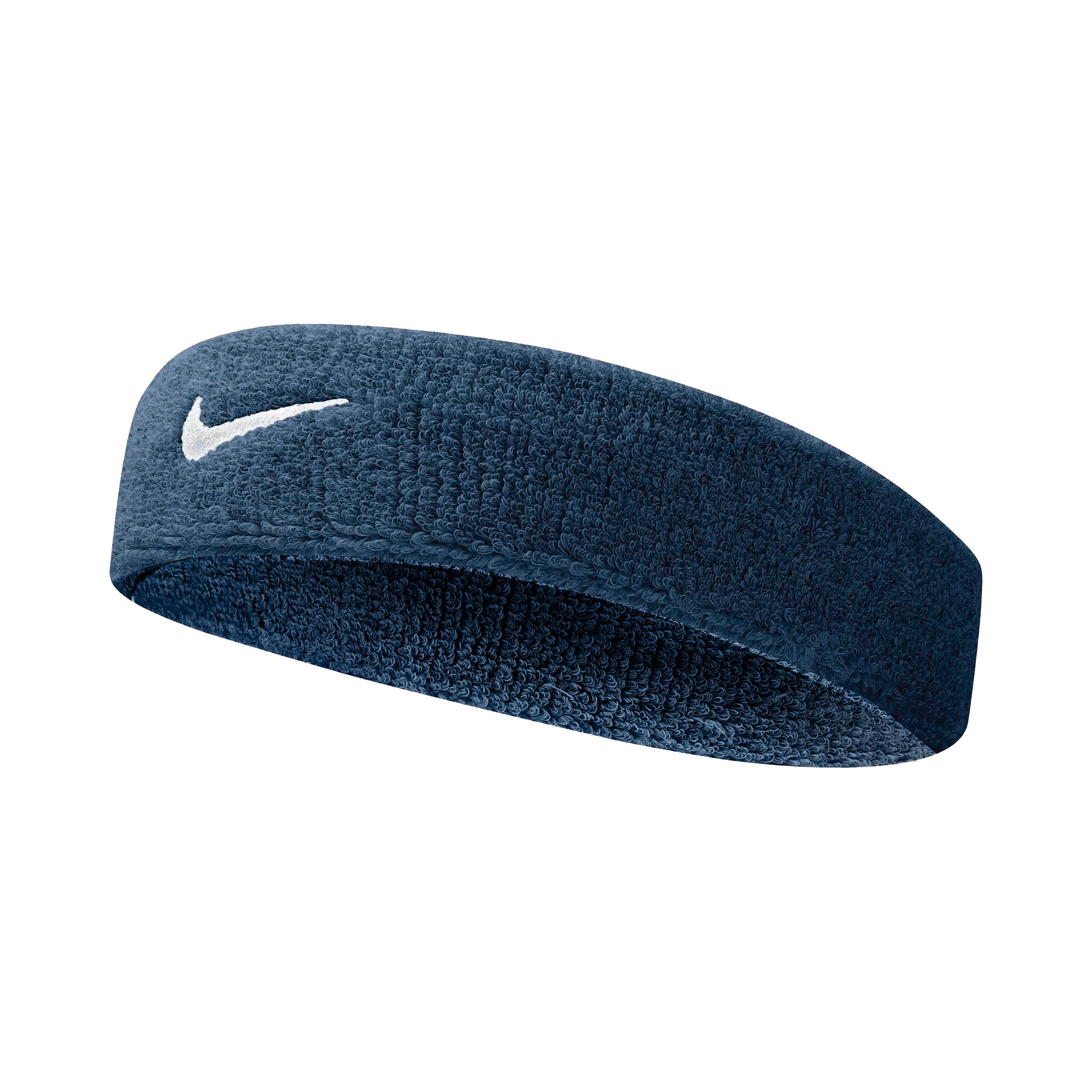 Billy ged Kommunisme Ved navn Nike Swoosh Pandebånd - Mørkeblå, Hvid køb online | Tennis-Point