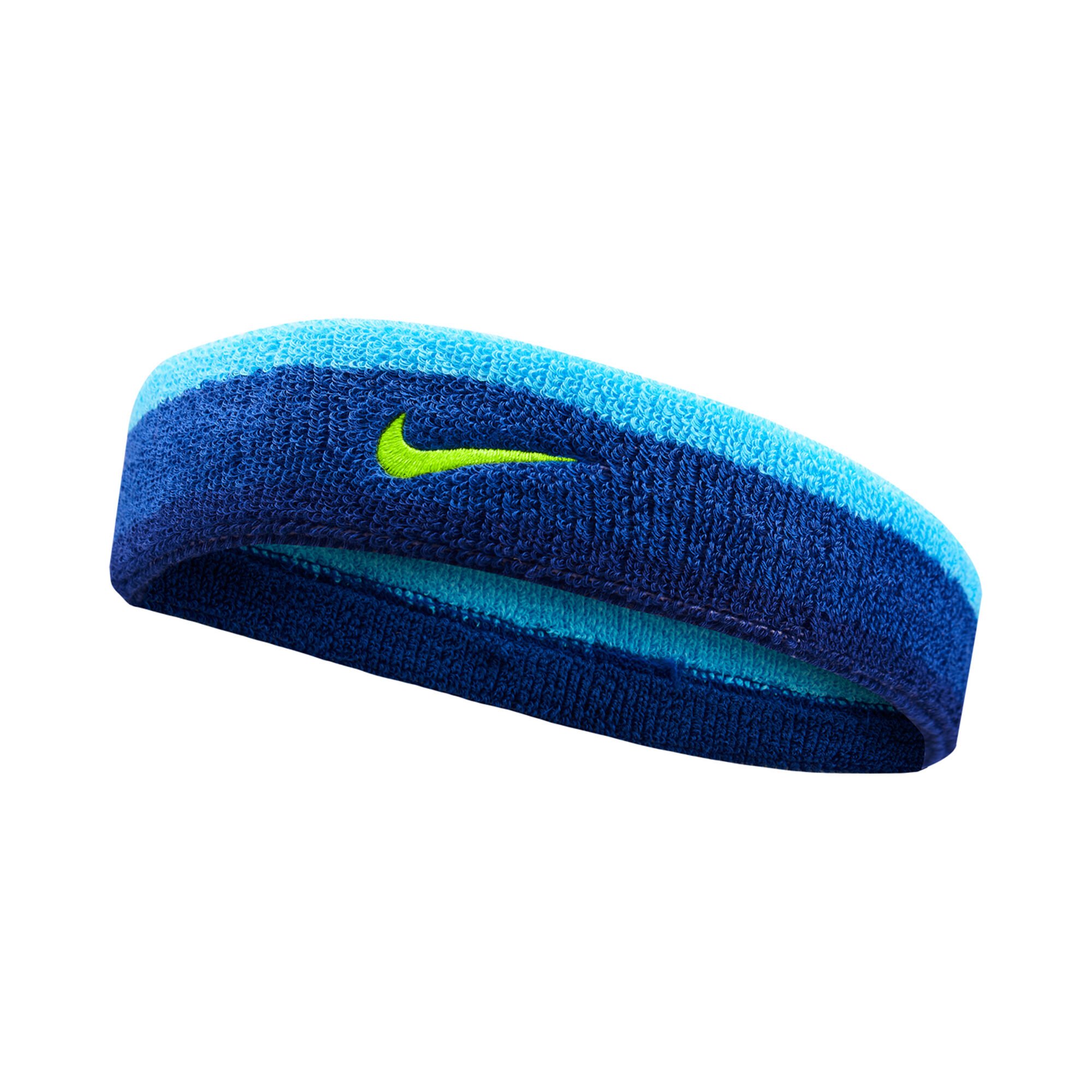 ankel Sprout Stirre Nike Swoosh Pandebånd - Blå, Grøn køb online | Tennis-Point